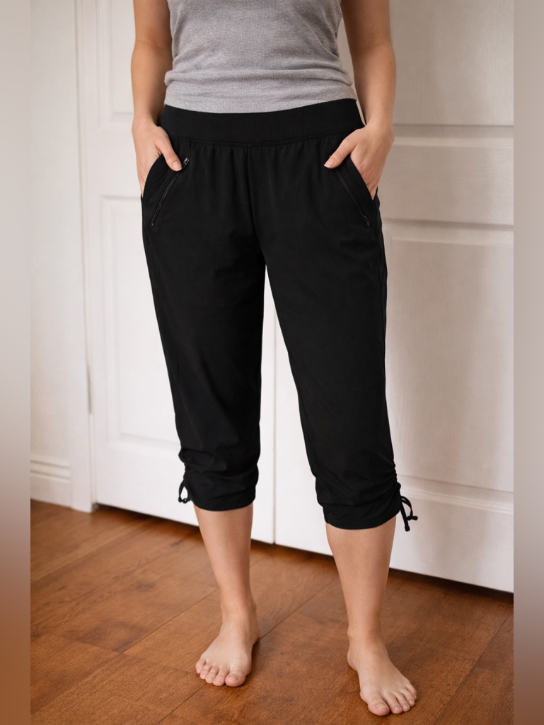 Tek Gear Black Cropped Athletic Pants